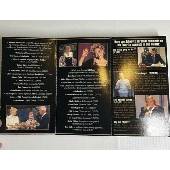 Johnny Carson: His Favorite Moments from the Tonight Show 3 Volume Set VHS - Picture 10 of 10